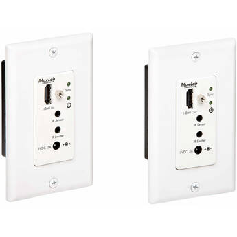 MuxLab 500451-WP-DEC HDMI over Cat 5e/6 Decora Wall Plate Extender Kit
