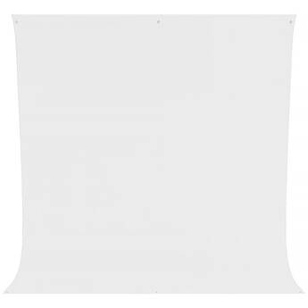 Westcott Wrinkle-Resistant Polyester Backdrop (High-Key White, 9 x 10')