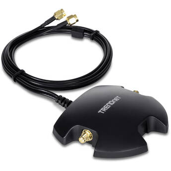 TRENDnet Magnetic Dual Antenna Mounting Base & RP-SMA Extension Cable