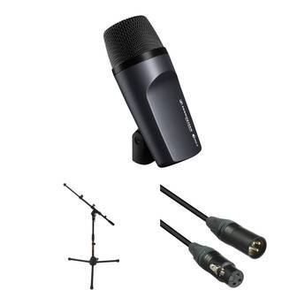 Sennheiser e 602 II Cardioid Instrument Microphone with Stand and Cable Kit