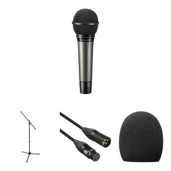 Audio-Technica ATM510 Value Kit with Microphone, Stand, Cable & Windscreen