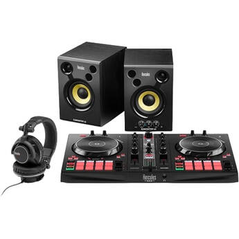 Hercules DJ Essential Kit with DJControl Inpulse 300 MK2 Controller, Monitors, and Headphones