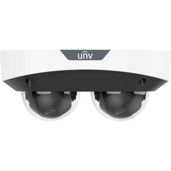 Uniview 2x4MP LightHunter MultiView Fixed IR Dome Network Camera (2.8mm)