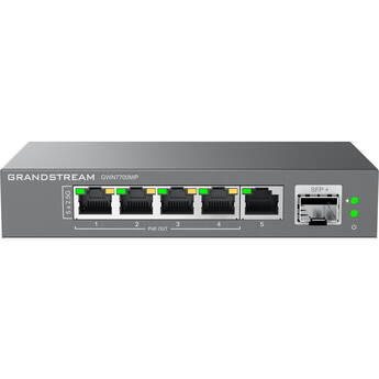 Grandstream GWN7700MP 5-Port 2.5G PoE+ Compliant Unmanaged Network Switch