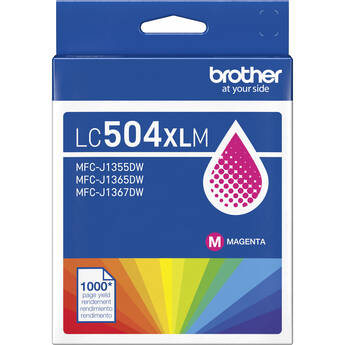 Brother LC504XL High Yield Ink Cartridge (Magenta)