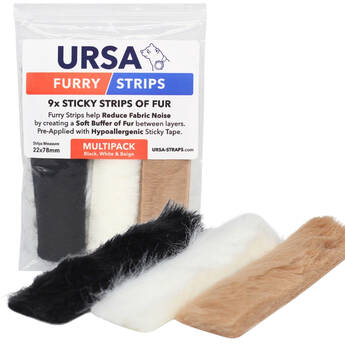 Remote Audio URSA Furry Strips (Black/Beige/White, 9-Pack)