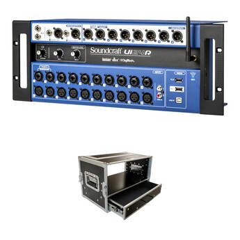 Soundcraft Ui24R 24-Channel Wireless Digital Mixer Kit with Rack Case