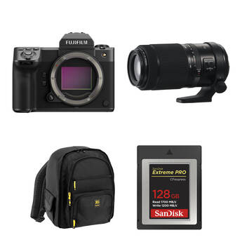 FUJIFILM GFX 100II Medium Format Mirrorless Camera with 100-200mm f/5.6 Lens and Basic Bundle