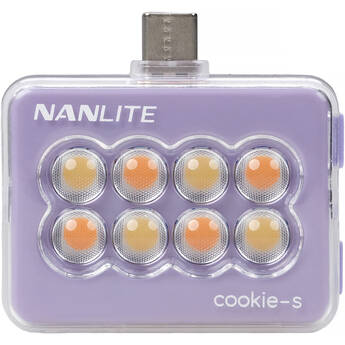 Nanlite cookie USB-C Mini Square LED (Lavender)