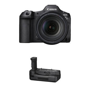 Canon EOS R5 Mark II Mirrorless Camera with 24-105mm f/4 Lens and Battery Grip Kit