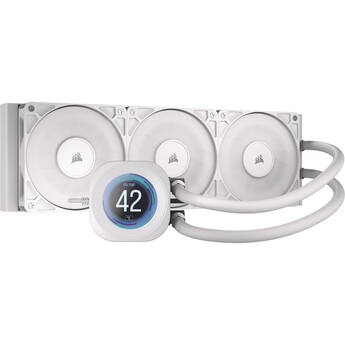 CORSAIR NAUTILUS RS LCD 360mm AIO Liquid CPU Cooler (White)