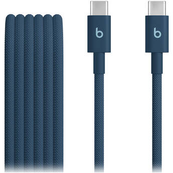 Beats by Dr. Dre USB-C Male to USB-C Male Woven Cable (Nitro Navy, 5')