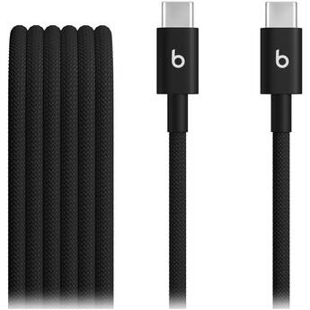 Beats by Dr. Dre USB-C Male to USB-C Male Woven Cable (Bolt Black, 5')