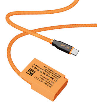 ZGCINE USB-C to LP-E17 Braided Dummy Battery Cable (23.6")