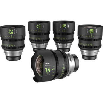 NiSi ATHENA Prime T2.4/1.9 Full-Frame 5-Lens Kit (PL Mount)