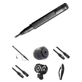 Sennheiser MKH 50 Supercardioid Microphone Kit with Boompole, Shockmount, Windscreen