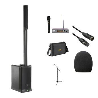JBL EON ONE MK2 Live Sound Bundle with Wireless Mic and Accessories