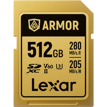 Lexar 512GB ARMOR GOLD UHS-II SDXC Memory Card