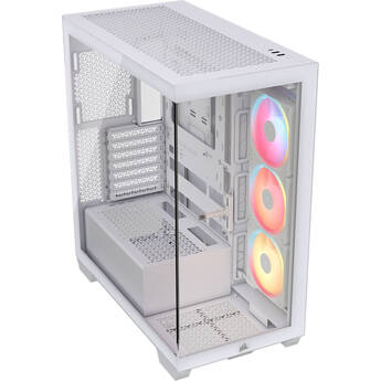 CORSAIR 3500X LX-R RGB iCUE LINK Mid-Tower ATX Desktop Case (White)