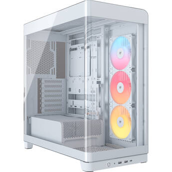 CORSAIR Frame 4500X RS-R ARGB Panoramic Glass Mid-Tower Desktop Case (White)