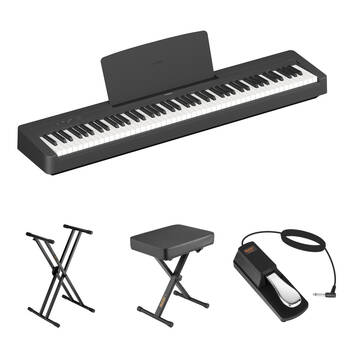 Yamaha P-145BT 88-Key Portable Digital Piano with Bluetooth and Accessories Kit