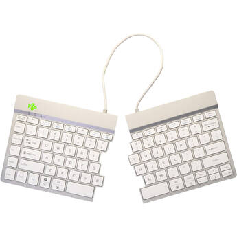 R-Go Tools Ergonomic Split Break Wireless Keyboard (White)