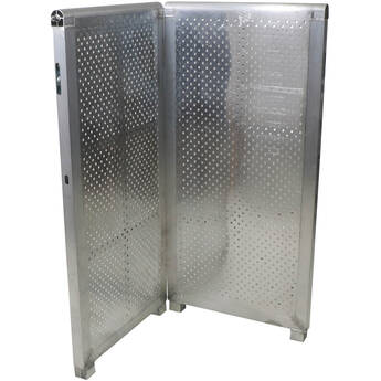 ProX Heavy-Duty Aluminum Ventilated Crowd Barrier Corner and Base (4' Wide x 4' Tall)