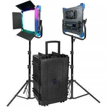 Dracast Pro Series II LED1000 RGB LED Light Panel (2-Light Kit, V-Mount)