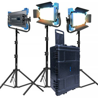 Dracast Pro Series II LED500 Bi-Color LED Light Panel (3-Light Kit, Gold Mount)