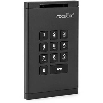 Rocstor 4TB DataSecure EX20 Encrypted USB 3.2 Gen 1 Portable HDD