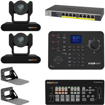 BZBGEAR ADAMO HD Live Streaming Kit with Controller, Switches & Wall Mount (Black)