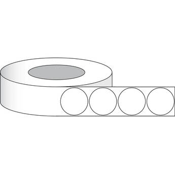 Primera Premium Gloss 1.5" Diameter Circle Paper Labels (1700 per Roll, 3" Core)