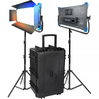 Dracast Pro Series II LED2000 Bi-Color LED Light Panel (2-Light Kit, Gold Mount)