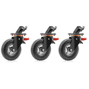 SHAPE Montreal Big Wheels for 1-1/4" Square Legs (Set of 3)
