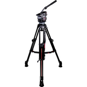 Cartoni MIXO 21 Fluid Head with L506 2-Stage SDS Aluminum Tripod, Smart Lock Mid-Level Spreader & Soft Bag Kit