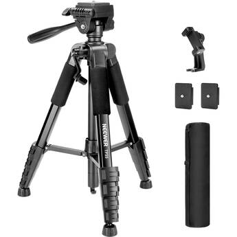 Neewer BASICS TP55 Aluminum Camera Tripod with 3-Way Pan & Tilt Head (71")