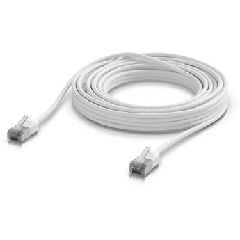 Ubiquiti UniFi Premium Cat 6a Ethernet Outdoor Patch Cable (26.2', White)