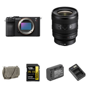 Sony a7CR Mirrorless Camera with 16-25mm f/2.8 Lens and Basic Bundle (Black)