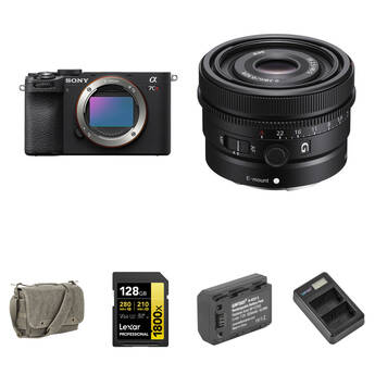Sony a7CR Mirrorless Camera with 40mm f/2.5 Lens and Basic Bundle (Black)