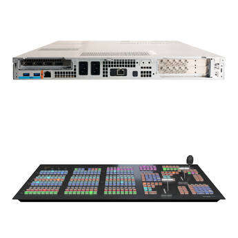 Vizrt TriCaster Vizion 1 RU with 16 SDI I/O and Flex Dual Control Panel Kit