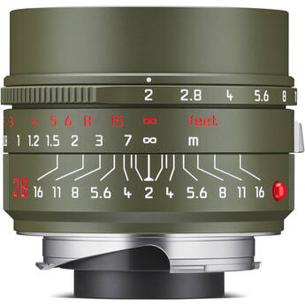 Leica Summicron-M 28mm f/2 ASPH. Lens (Leica M, Safari Green)