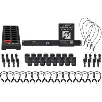Listen Technologies ListenWIFI 2-Channel Wi-Fi Audio System with 16 Receivers