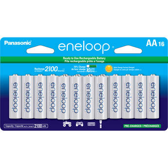 Panasonic eneloop AA Rechargeable Ni-MH Batteries (2000mAh, 16-Pack)