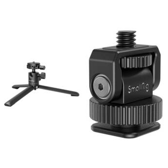 SmallRig Tabletop Tripod with Arca-Type Head + Mini Cold Shoe Adapter Kit