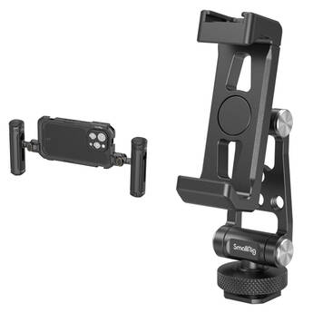 SmallRig Dual Handheld Kit for iPhone 16 Pro Max with Metal Phone Holder and Cold Shoe Mount
