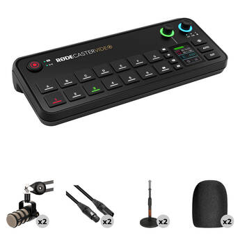 RODE RODECaster Video All-in-One Production Console Podcasting Kit