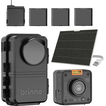Brinno BCC5000 Outdoor Time-Lapse Camera Bundle with ASP1000-P Solar Panel Kit & APB1000 Battery Kit