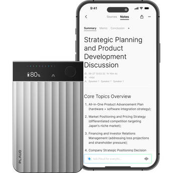 PLAUD AI Plaud Note Pro AI-Powered Transcriber (Silver)