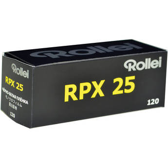 Rollei RPX 25 Black and White Negative Film (120 Roll Film, Expires 2/2026)