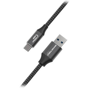 Tera Grand Braided USB-C to USB-A Cable (6', Black)